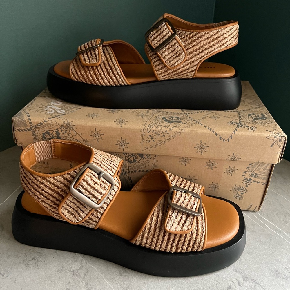 Free People Mandi Weave Platform Sandals - Picture 2 of 4